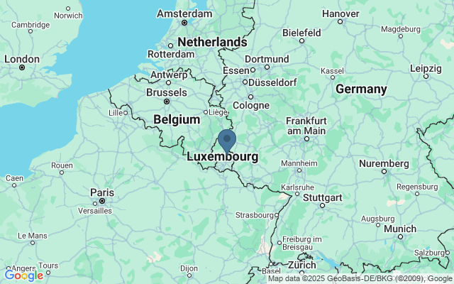 Kaart met locatie Wandelen in Larochette